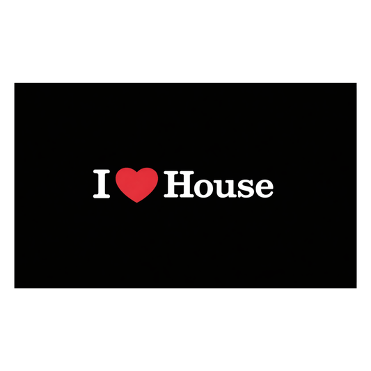 I Love House Flag